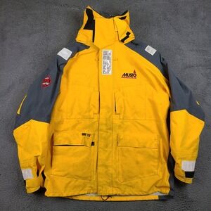 Musto Performance MPX Gore-Tex Sailing Jacket Yellow Grey Mens XL Offshore Coat